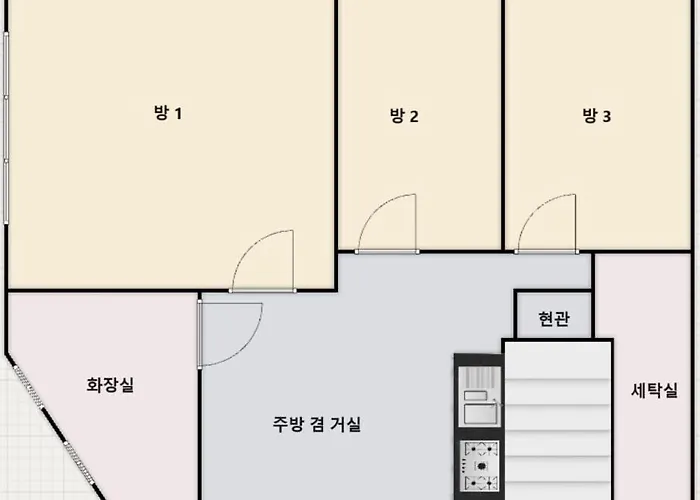 Wa-u #yaksu Station Exit 2 Min #3room Seul